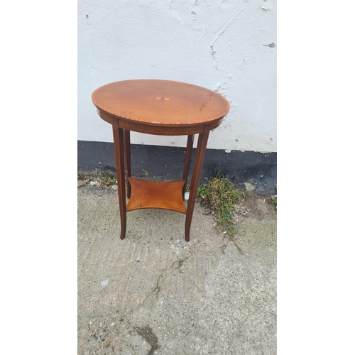 519 - Edwardian Occasional table produced by the Sandringham Workshop bearing Queen Mary's monogram