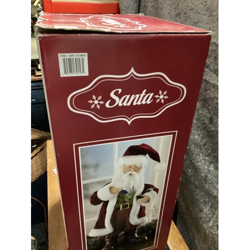 544 - 61cm Boxed Santa Figurine