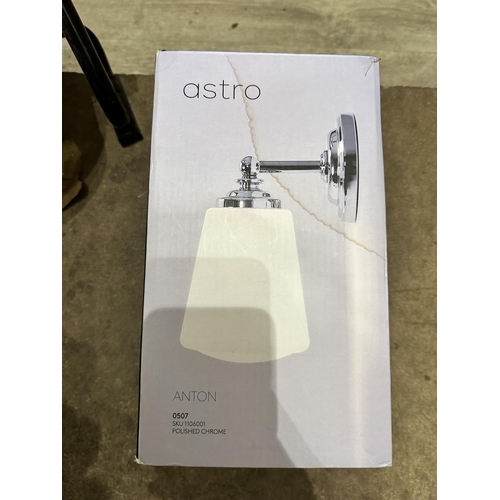 543 - Astro Anton Polished Chrome Wall Light New and Boxed