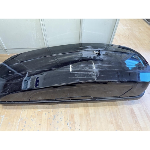 164 - Halfords XL Gloss Black Roof Box