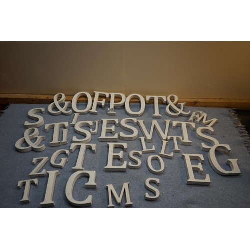 261 - Lot of Wooden Letters