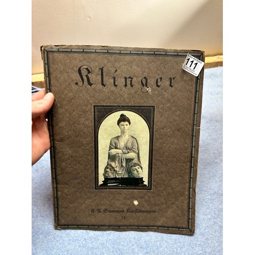 111 - 1920s Max Linger Art Portfolio Book