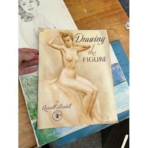 255 - Large Collection of Drawings and Sketch Books of Models 1960s-Photos don't show every drawing. Loads... 