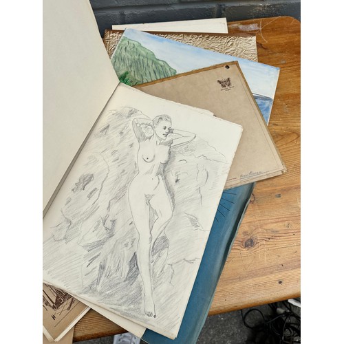 255 - Large Collection of Drawings and Sketch Books of Models 1960s-Photos don't show every drawing. Loads... 