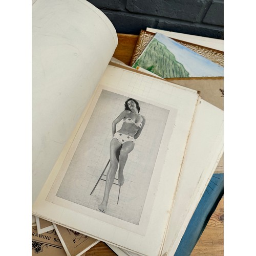 255 - Large Collection of Drawings and Sketch Books of Models 1960s-Photos don't show every drawing. Loads... 