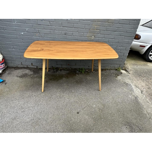 38 - Ercol Windsor Elm Plank Dining Table