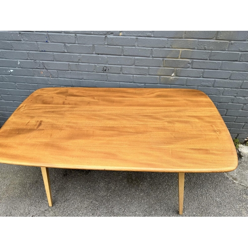 38 - Ercol Windsor Elm Plank Dining Table