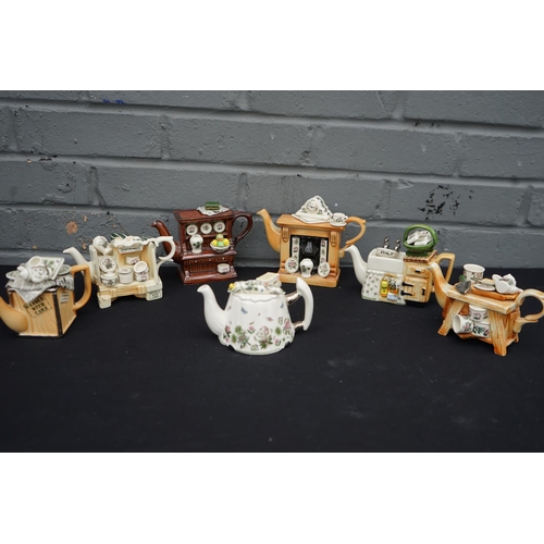 771 - Good Collection of Portmeirion Novelty Teapots