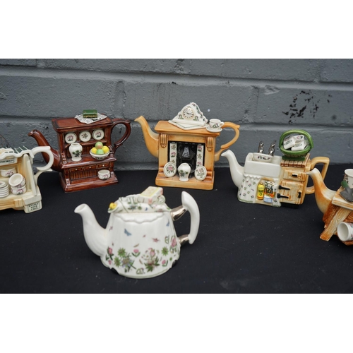 771 - Good Collection of Portmeirion Novelty Teapots