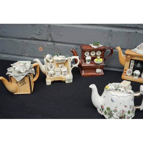 771 - Good Collection of Portmeirion Novelty Teapots