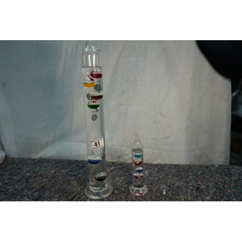 41 - 2 Galileo Thermometers