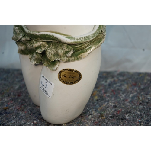 43 - Vintage PHILIPPE LEGER Bust Vase