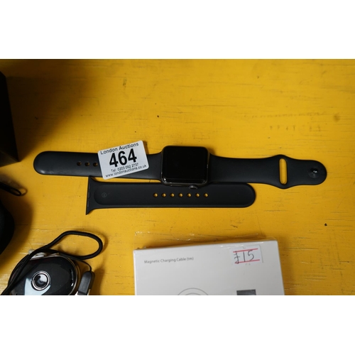 464 - Apple Watch w/ charger and a GPS Tracker