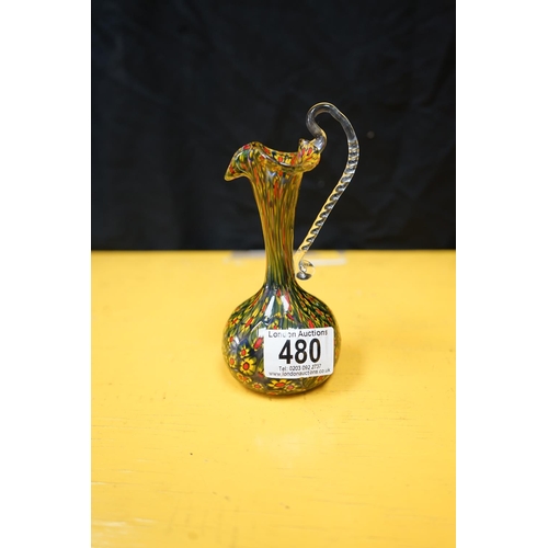 480 - 14cm Murano Glass Jug