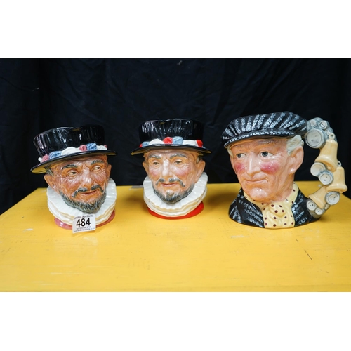 484 - Lot of Royal Doulton Character Jugs