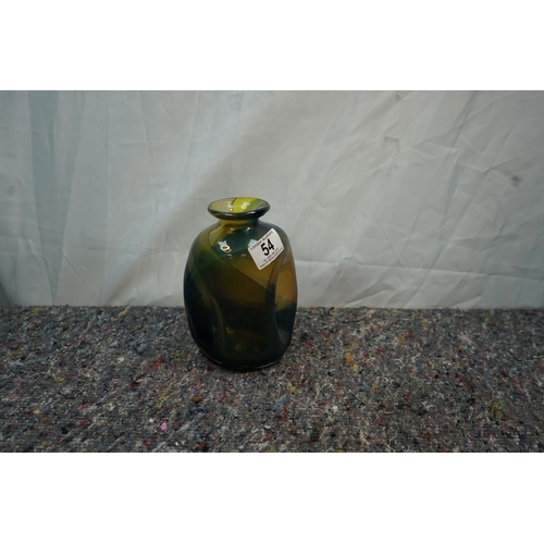 54 - Vintage Art Glass Pinched Vase-Possibly Blenko