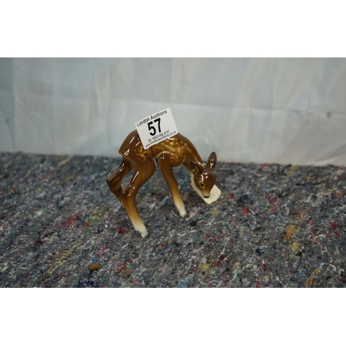 57 - 19th Century Metzler and Ortloff Deer Figurine