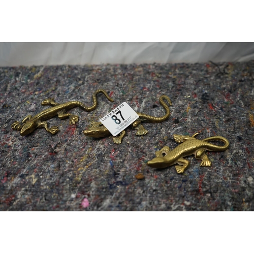87 - Family of Brass Lizards
