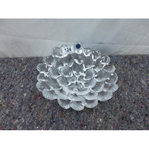 124 - Royal Copenhagen Crystal Shell Dish