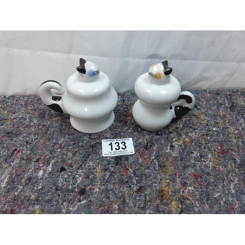 133 - Villeroy and Boch Cat Design Cruet Set