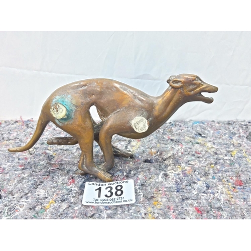 138 - Bronze Greyhound