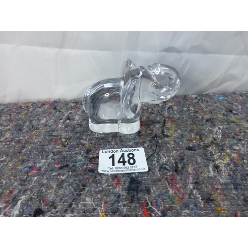 148 - Sevres Crystal Elephant