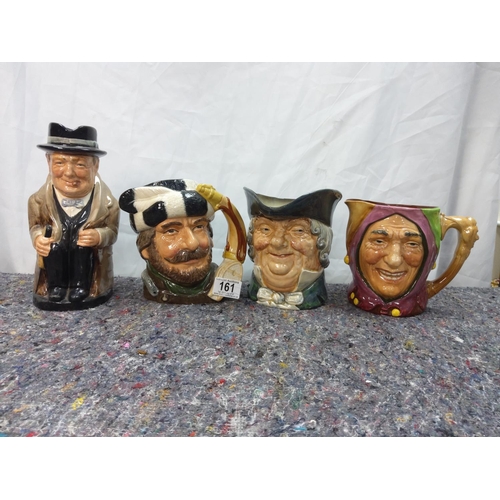 161 - Lot of 4 Royal Doulton Character Jugs