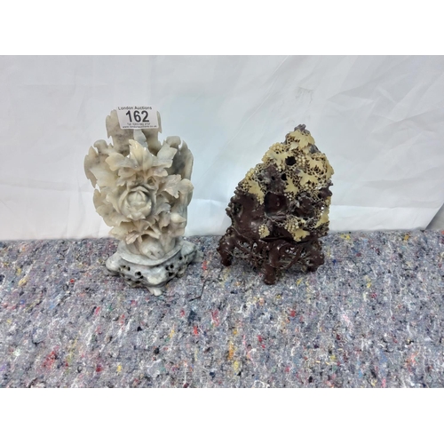 162 - Two Chinese Soapstone Carvings