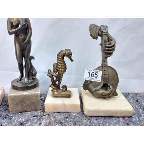 165 - Bronze Seahorse Signed 