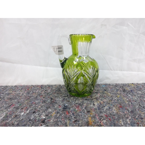 213 - Emerald Glass Pitcher