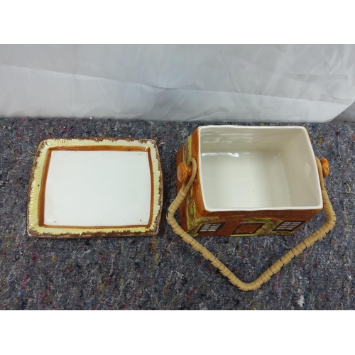 231 - Vintage Price Cottageware Cheese Dish & Butter Dish