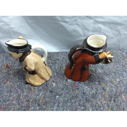 297 - Pair of Roy Kirkham Night Watchman Character Jugs