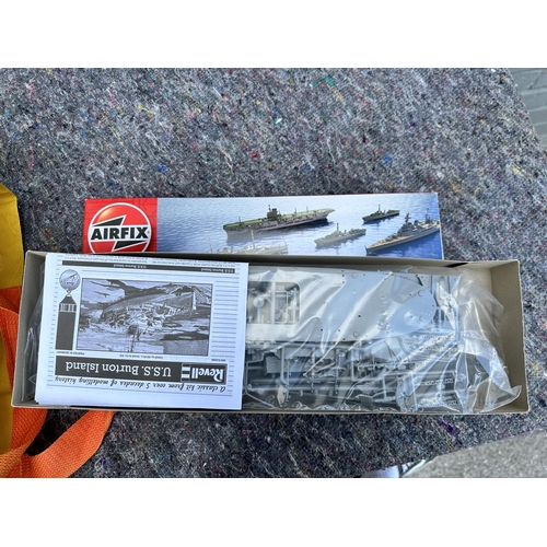 512 - Lot of 4 Vintage Modelling Kits-Naval Theme-Airfix, Revell, Novo etc