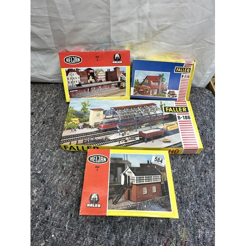 584 - Lot of Mint and Boxed Heljan and Faller Railway Scenery