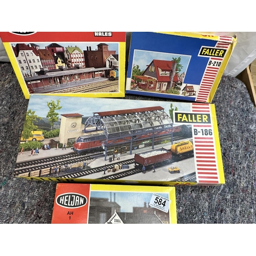 584 - Lot of Mint and Boxed Heljan and Faller Railway Scenery