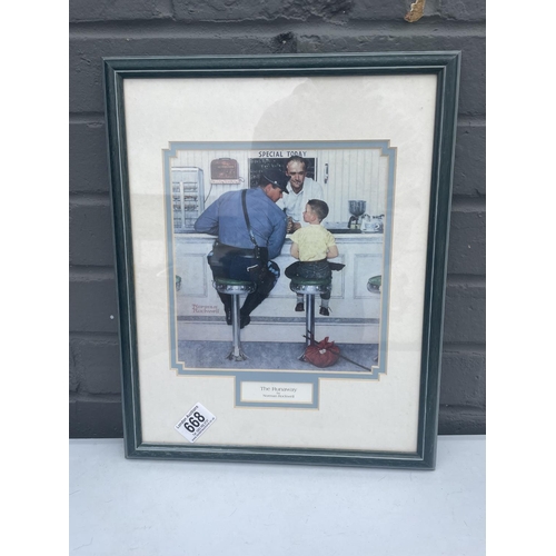 668 - Norman Rockwell-The Runaway Print