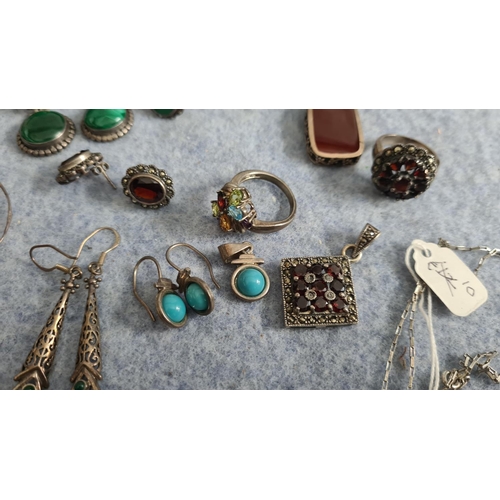 24 - Good Joblot of Assorted Silver Jewellery (123g)