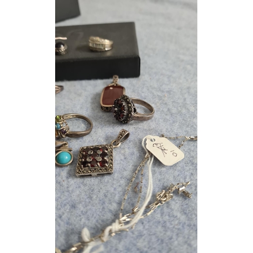 24 - Good Joblot of Assorted Silver Jewellery (123g)