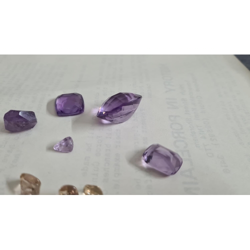 28 - Approx 70ct of Loose Amethyst Stones plus other loose gemstones
