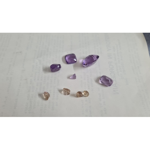 28 - Approx 70ct of Loose Amethyst Stones plus other loose gemstones