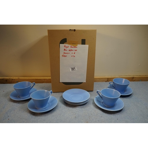 782 - Royal Cauldon Blue Coffee Set