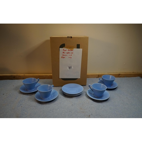 782 - Royal Cauldon Blue Coffee Set