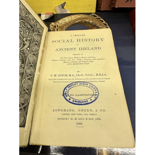 789 - A smaller social history of ancient ireland & Treasures of Early Irish Art