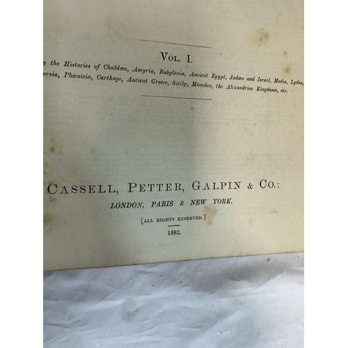 805 - 1882-Cassells Illustrated Universal History-Edmund Ollier-3 Volumes