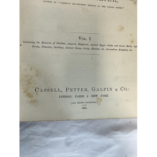 805 - 1882-Cassells Illustrated Universal History-Edmund Ollier-3 Volumes