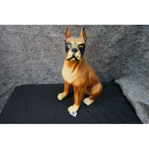 813 - Ceramic Boxer Statue