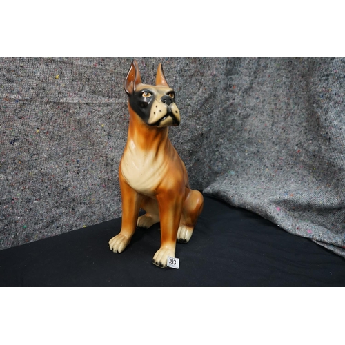 813 - Ceramic Boxer Statue