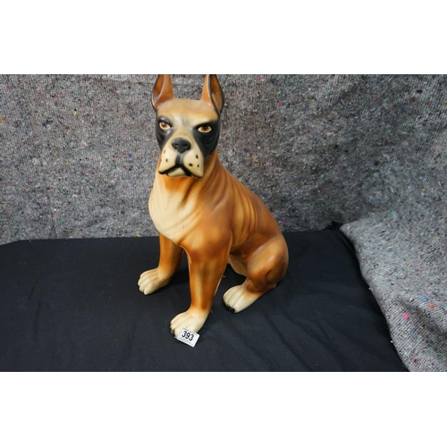 813 - Ceramic Boxer Statue