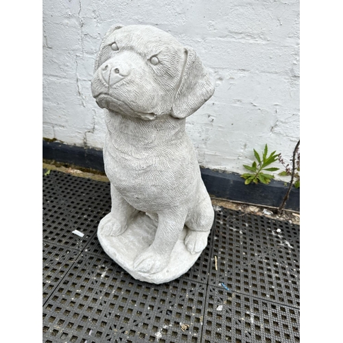 303 - Garden Statue 50cm Dog