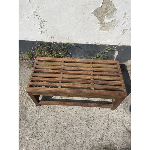 370 - Good Quality Slatted Bench